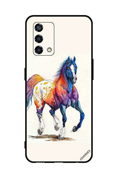 Covernex غطاء حماية لهاتف Oppo Reno6 Lite - حصان ملون