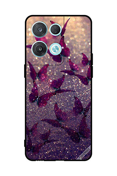 Covernex غطاء حماية لهاتف Oppo Reno8 Pro بنقشة فراشات لامعة