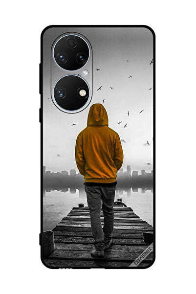Covernex غطاء حماية لهاتف هواوي P50e - فتى حزين يمشي