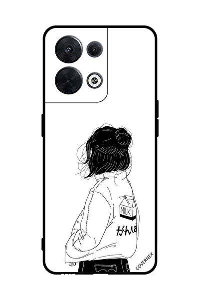 Covernex Protective Case Cover For Oppo Reno8 Girl Thinking Very Deep