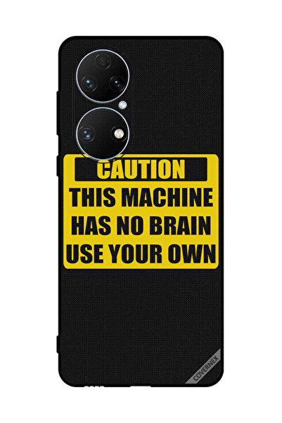 Covernex غطاء حماية لهاتف هواوي P50e تحذير: هذا الجهاز لا يحتوي على دماغ