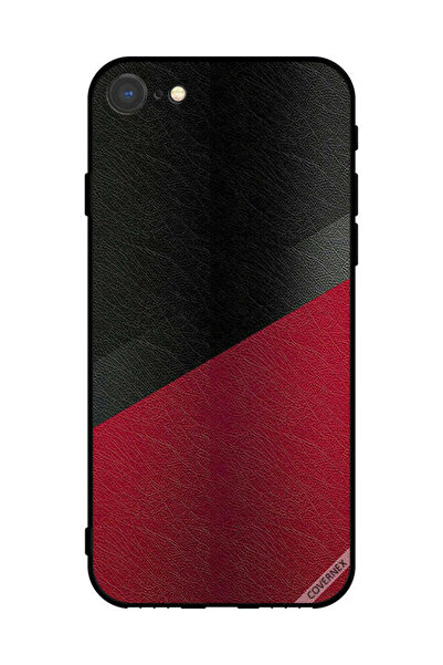 Covernex غطاء حماية لجهاز Apple iPhone SE (2022) بنمط جلدي
