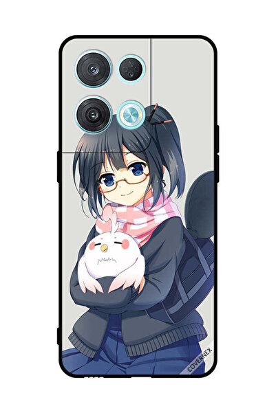 Covernex غطاء حماية لهاتف Oppo Reno8 Pro فتاة تحمل حيوانًا أليفًا
