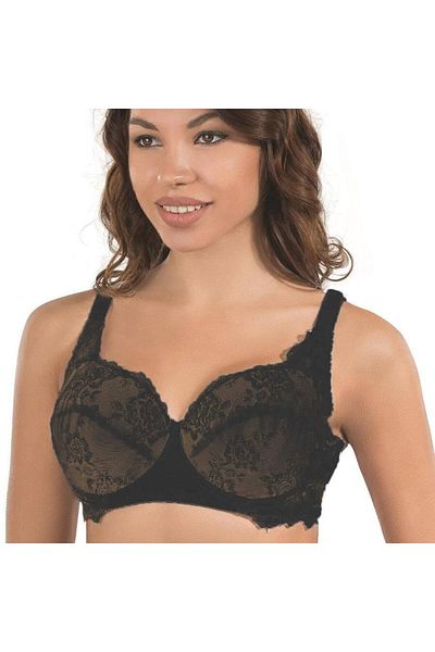 DEFNADA Emay 146d Μαύρο Underwire Κέντημα