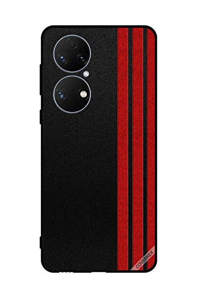 Covernex غطاء حماية لهاتف هواوي P50e بثلاثة خطوط عمودية على الجانب