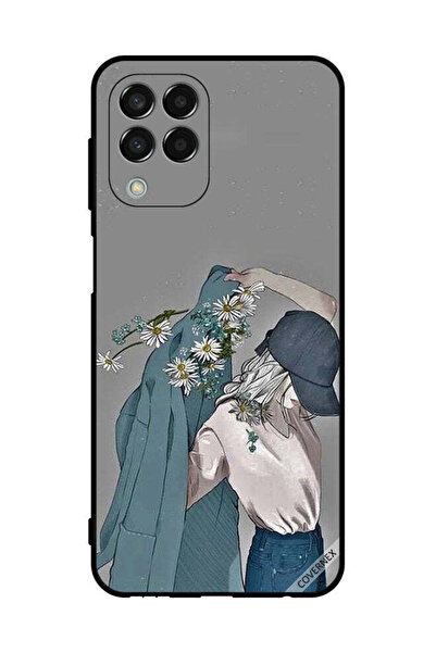 Covernex غطاء حماية لهاتف سامسونج جالاكسي M33 بقبعة فتاة ترتدي معطفًا مزهرًا