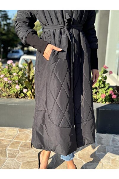 MissWhence Fermaurlı Long Overcoat 36533