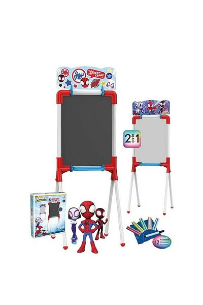 CLEMENTONI 2-in-1 Magnetic Board, Spidey Model, Accessories Included