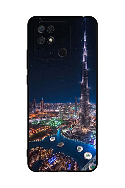 Covernex غطاء حماية لهاتف شاومي ريدمي 10 سي - منظر ليلي لوسط المدينة