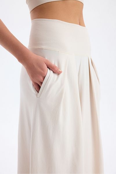 COMEUP Culotte Trousers with Pockets Titan White