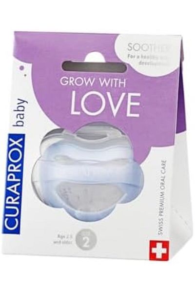 Curaprox Baby Pacifier & Soother | BPA-Free, Orthodontic Dummy for Healthy Oral Development, Calms &