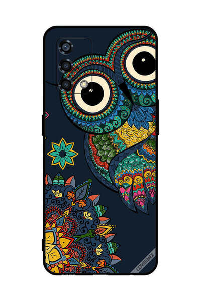 Covernex غطاء حماية لهاتف Oppo Reno6 Lite بتصميم بومة زهرية