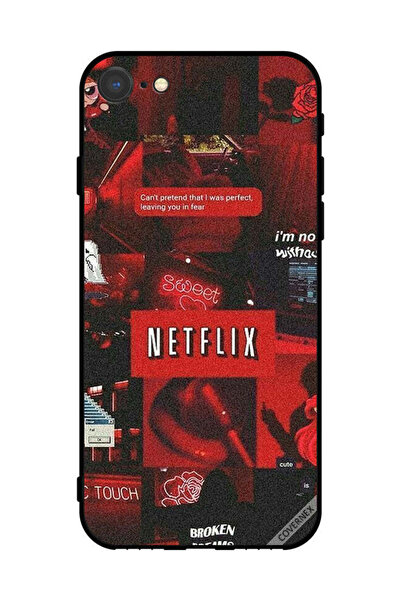 Covernex غطاء حماية لجهاز Apple iPhone SE (2022) Netflix العلامات