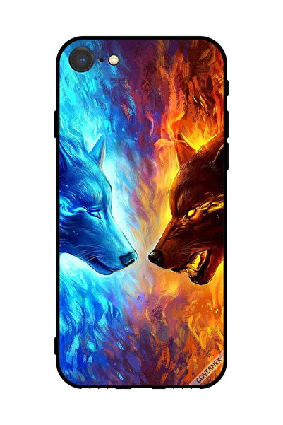 Covernex غطاء حماية لجهاز Apple iPhone SE (2022) ذئب الماء والنار