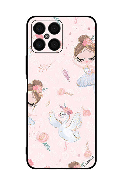 Covernex غطاء حماية لهاتف Honor X8 - فتاة دوللي مع زهور
