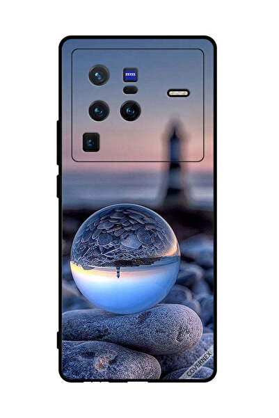 Covernex غطاء حماية لهاتف فيفو X80 برو، تصوير الطبيعة في زجاج دائري