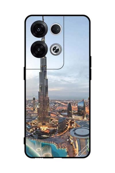Covernex غطاء حماية لهاتف Oppo Reno8 Pro+ منظر جميل لوسط مدينة دبي