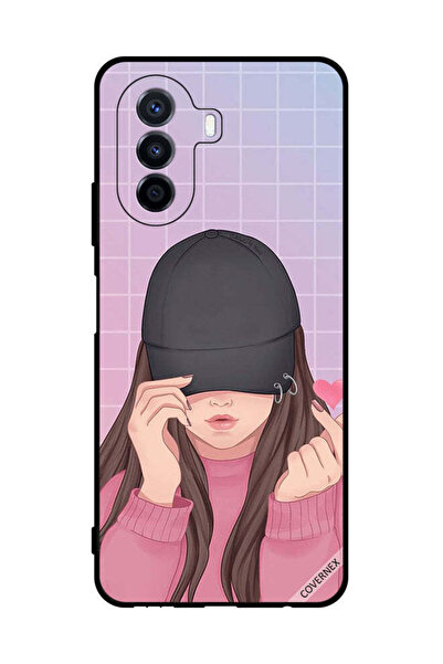 Covernex غطاء حماية لهاتف هواوي نوفا Y70 - فتاة ذات قبعة سناب لوف