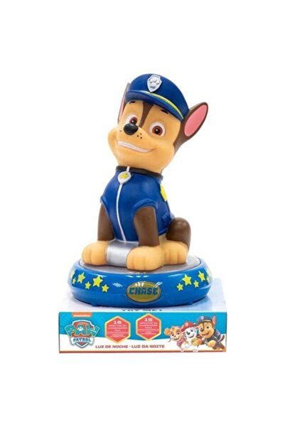 PAW PATROL Lampă de noptieră 3D Patrula Cățelușilor Chase, 22 cm