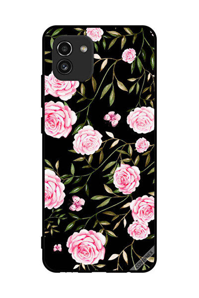 Covernex غطاء حماية لهاتف سامسونج جالاكسي A03 ورود في باقات من الأوراق الصغيرة