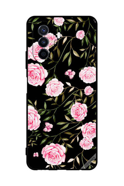 Covernex غطاء حماية لهاتف هواوي نوفا واي 70 - ورود في باقات من الأوراق الصغيرة