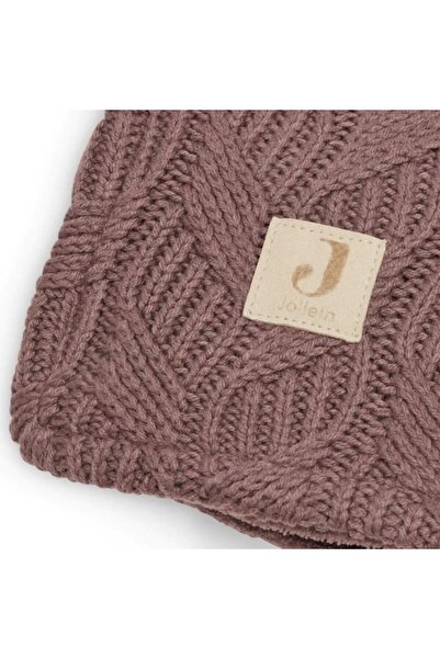 Jollein Knitted Blanket Double Layered with Fleece Chestnut 100x150 cm, Jollein