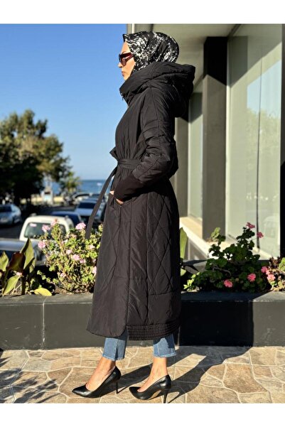 MissWhence Fermaurlı Long Overcoat 36533