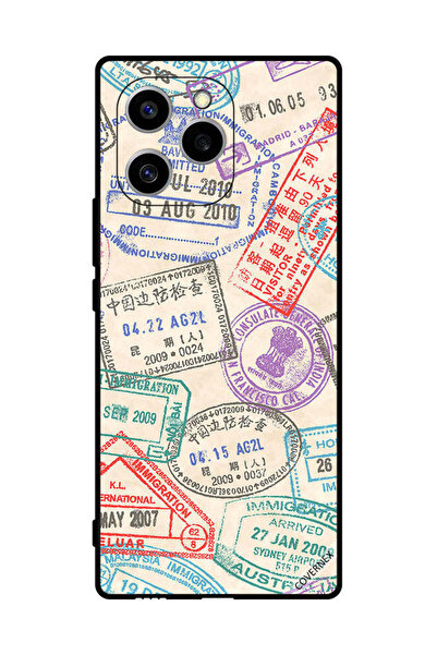 Covernex غطاء حماية لهاتف Honor 60 SE بطبعة طوابع السفر