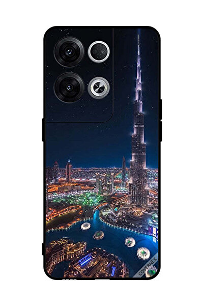 Covernex غطاء حماية لهاتف Oppo Reno8 Pro+ منظر ليلي لوسط المدينة