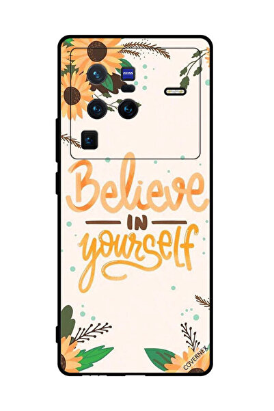 Covernex غطاء حماية لهاتف فيفو X80 برو - ثق بنفسك - زهور الشمس