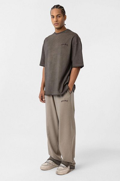 VAMOSCLO Washable Oversize Tracksuit Set Brown
