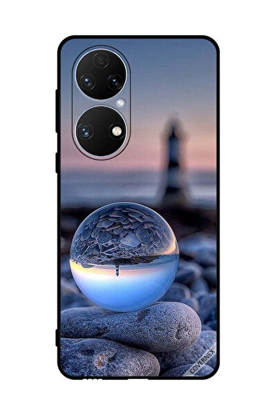 Covernex غطاء حماية لهاتف هواوي P50e - تصوير الطبيعة في زجاج دائري