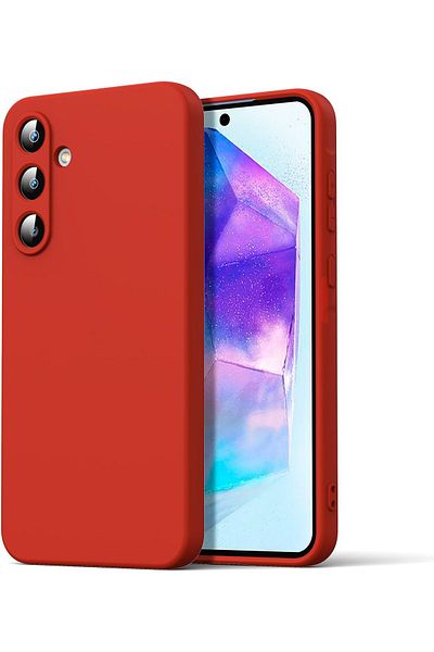 ALC MOBILE Soft Touch Case, slim, ALC Mobile, anti-shock, compatible with Samsung Galaxy A36, Red Tpu