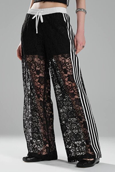 tw3 Women's Lace Side Stripe Detailed Design Trousers