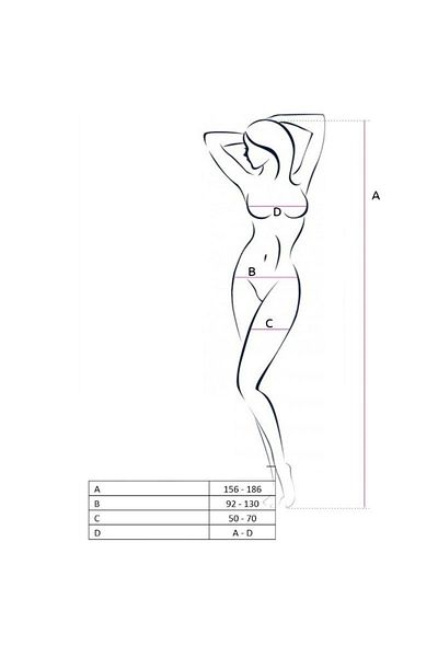 Passion Body Stocking, Passion, BS046, Red, One Size