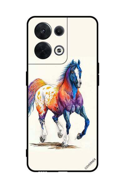 Covernex غطاء حماية لهاتف Oppo Reno8 - حصان ملون