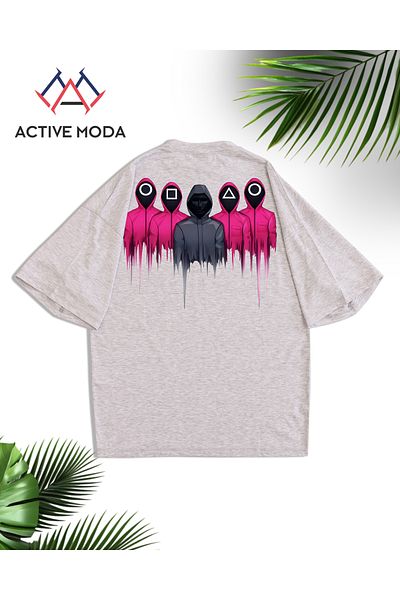 ACTIVE MODA -MĂRIME MARE DE TRIOU BĂRBAȚI BUMBAC CALAMAR1 IMPRIMAT