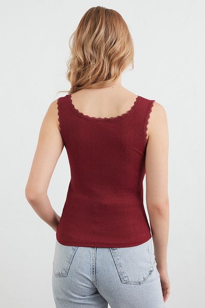 Fulla Moda Body cu bretele din dantelă din țesătură Bürümcük