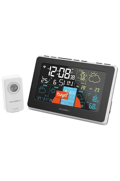Gogen ME 3565 SMART weather station, external Wi-Fi sensor, 5-day forecast, mobile app, black/silver