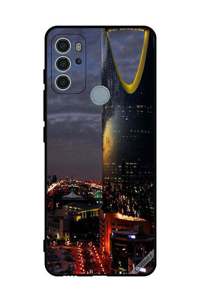 Covernex غطاء حماية لهاتف موتورولا موتو جي 60 إس - منظر برج الفيصلية في المساء