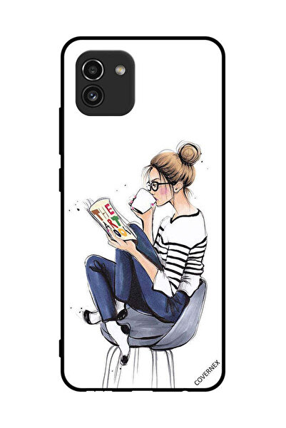 Covernex غطاء حماية لهاتف سامسونج جالاكسي A03 - قراءة كتاب الفن