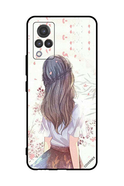 Covernex غطاء حماية لهاتف فيفو V21 5G فتاة لطيفة في تفكير عميق