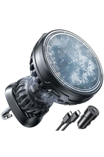 LISEN Car Buddy Magnetic Wireless Car Charger Ventilator - New Product