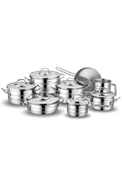 KORKMAZ KORKMAZ ASTRON STAINLESS STEEL COOKWARE SET KA2053