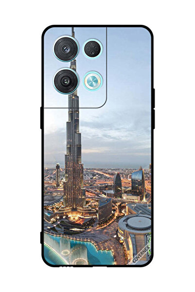 Covernex غطاء حماية لهاتف Oppo Reno8 Pro منظر جميل لوسط مدينة دبي