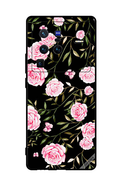 Covernex غطاء حماية لهاتف فيفو X80 برو - ورود في باقات من الأوراق الصغيرة