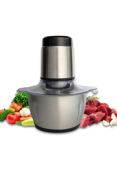 Zetta Innovation Zetta Innovation Electric Chopper 500W, 3 Liters, 2 Speeds, Stainless Steel