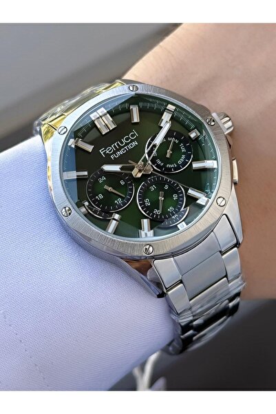 Ferrucci ساعة يد بسلك معدني نشط للرجال