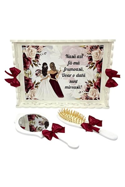 OEM Set pentru pregătirea miresei, mire și mire personalizat, format din 3 piese