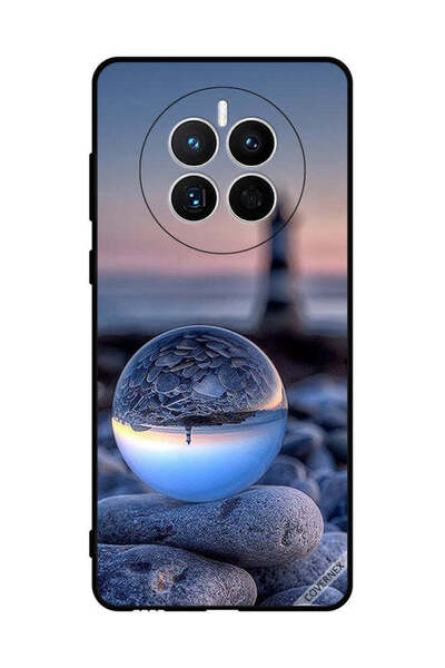 Covernex غطاء حماية لهاتف هواوي ميت 50 إي، تصوير رائع للطبيعة في زجاج دائري